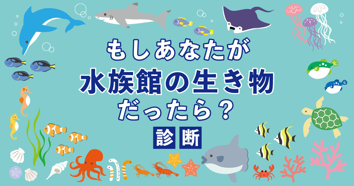 長所と短所がわかる！もし水族館の生き物だったら診断