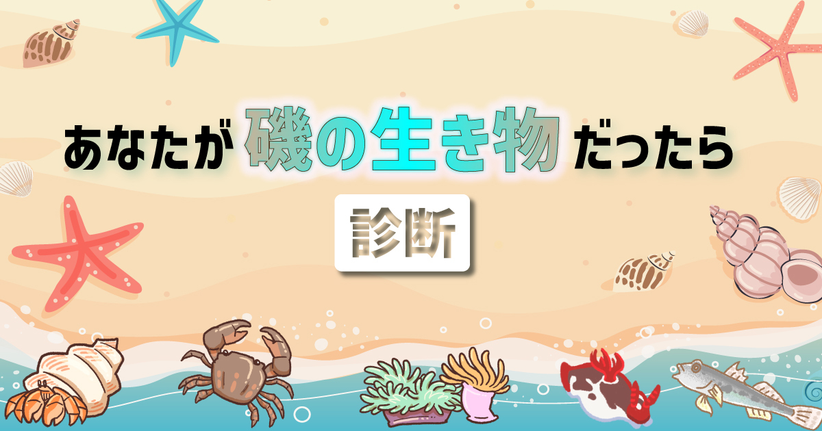 あなたが磯の生き物だったら診断