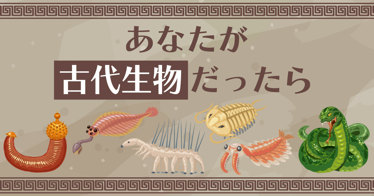 あなたの5億年前の姿！古代生物だったら診断